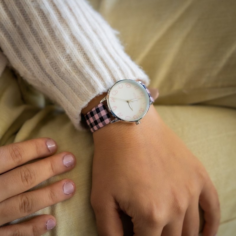 Montre Femme CHTIME bracelet Cuir Rose