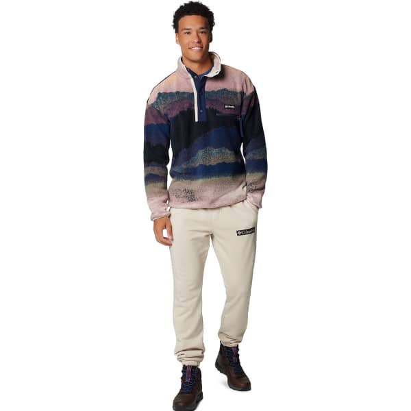 Sweat polaire COLUMBIA HELVETIA II PRINTED HALF SNAP FLEECE COLLEGIATE NAVY DOLOMITES