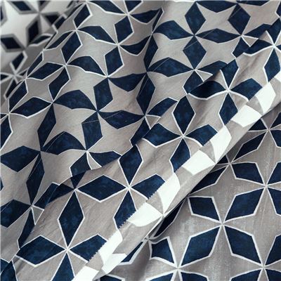 Linge de lit flanelle micro-motifs - BECQUET CRÉATION