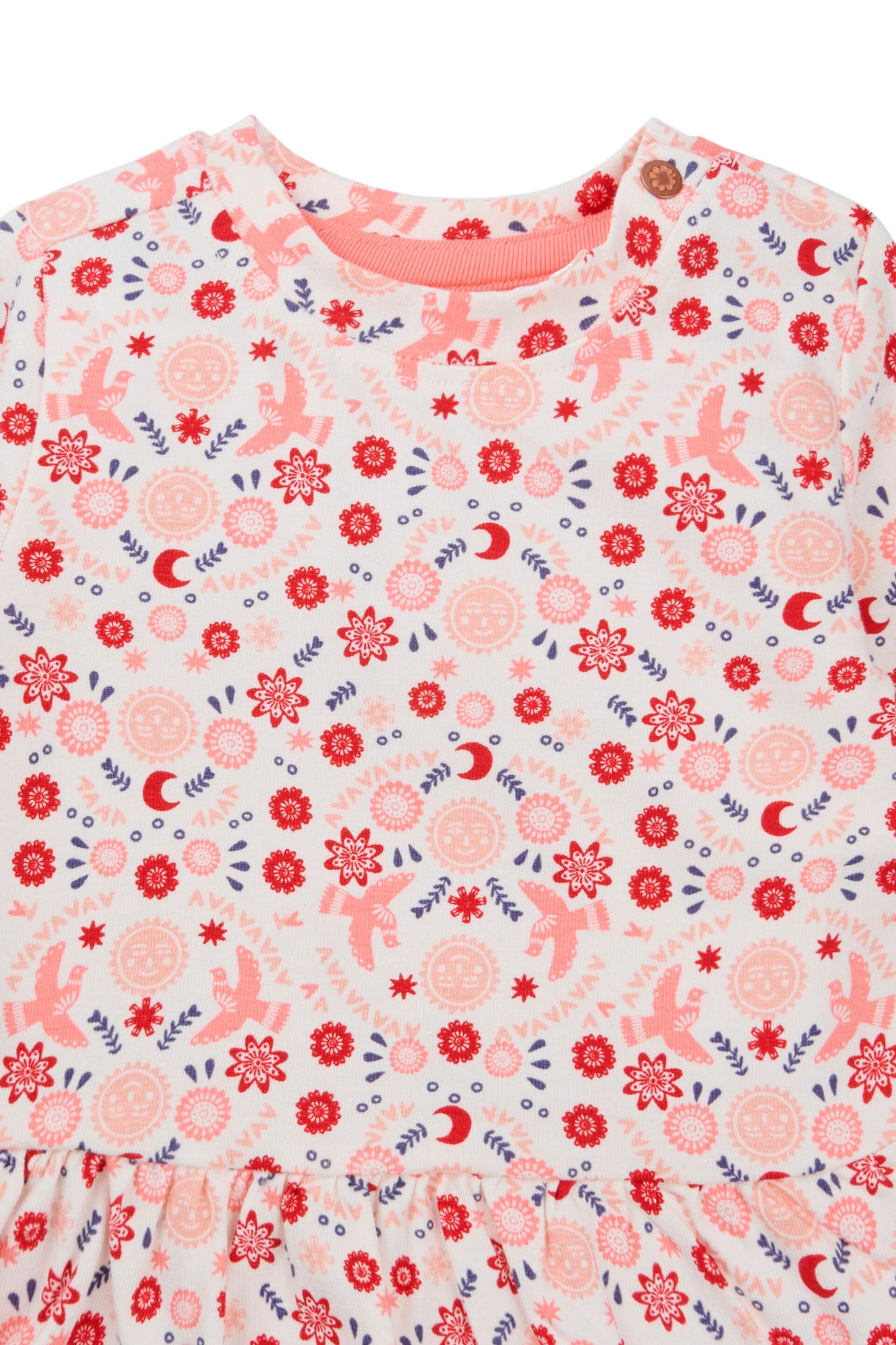 Noppies Baby Langarmshirt Meeker Floral pattern Pink
