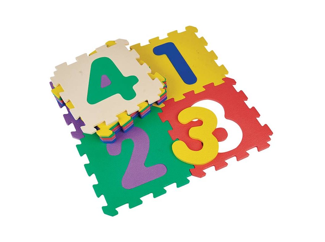 PUZZLE ESPUMA NÚMEROS ONE TWO FUN 10 PEÇAS 30X30X1CM