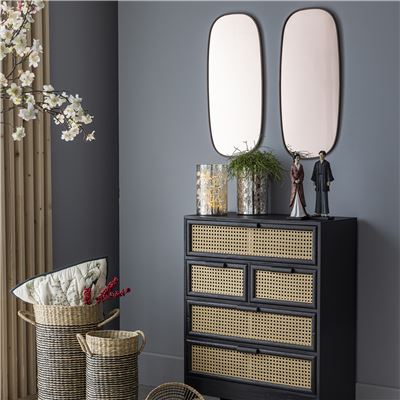 Grand miroir fumé