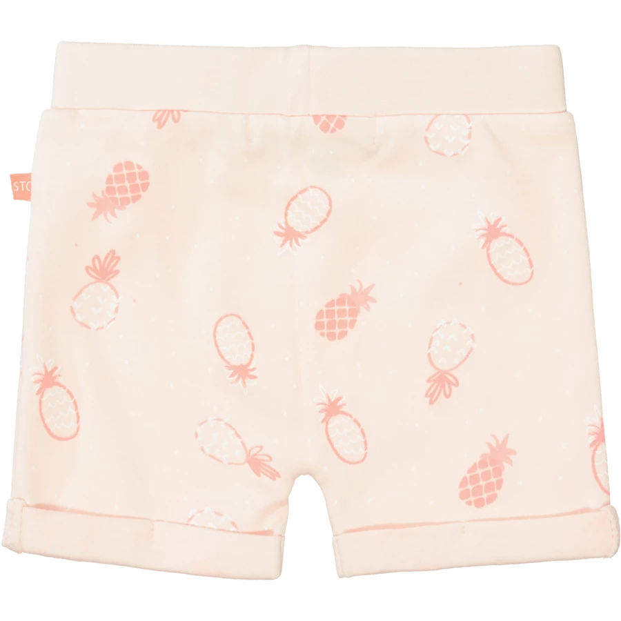 STACCATO Shorts soft peach gemustert