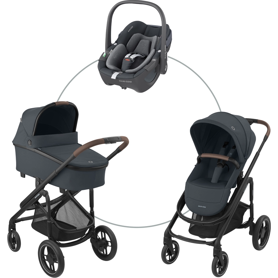 MAXI COSI Kombikinderwagen Plaza Plus Essential Graphite