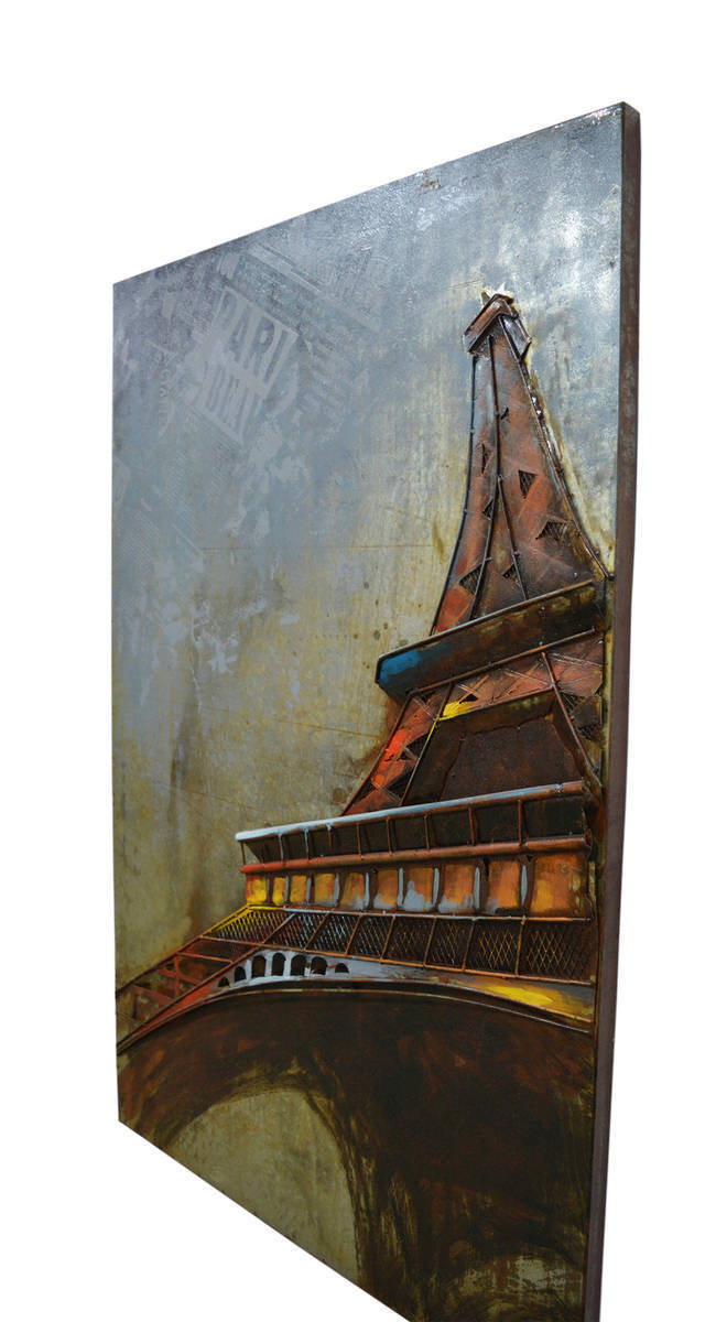Wandbild EIFFELTURM - Metall - 80x120 cm