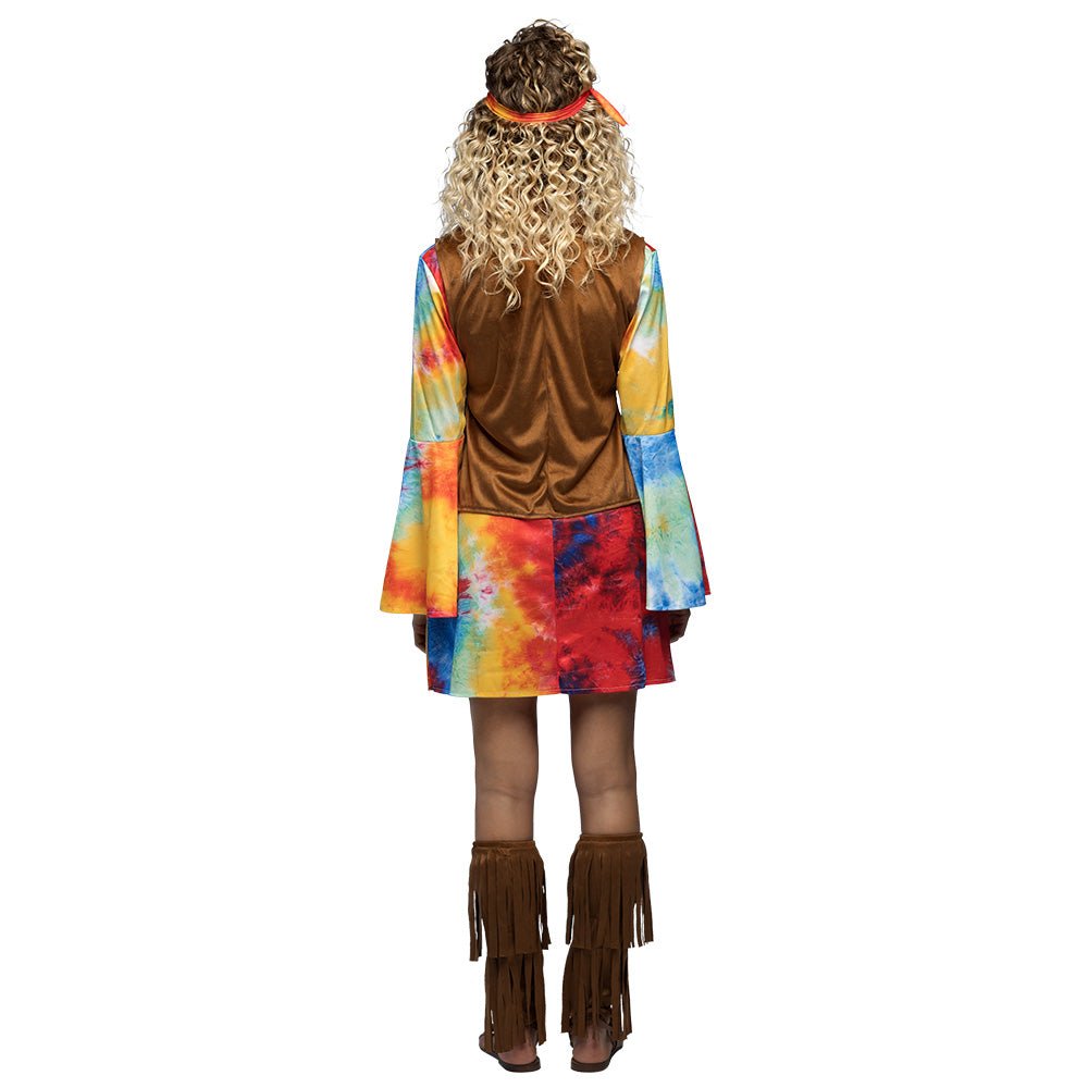 Hippie 60S Jurk Dames Peace