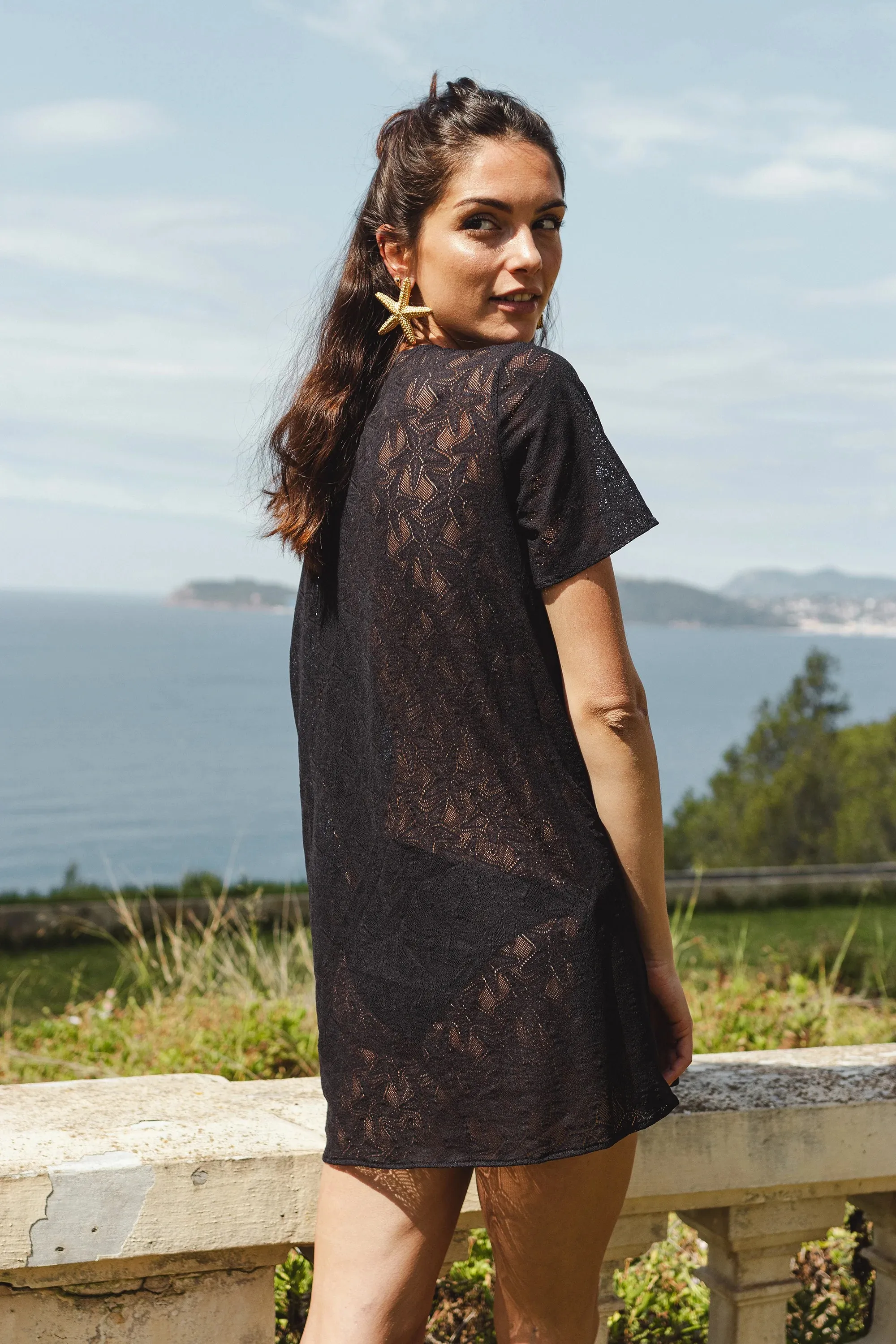 Robe T-shirt à Motifs Éoiles de Mer Posidonie