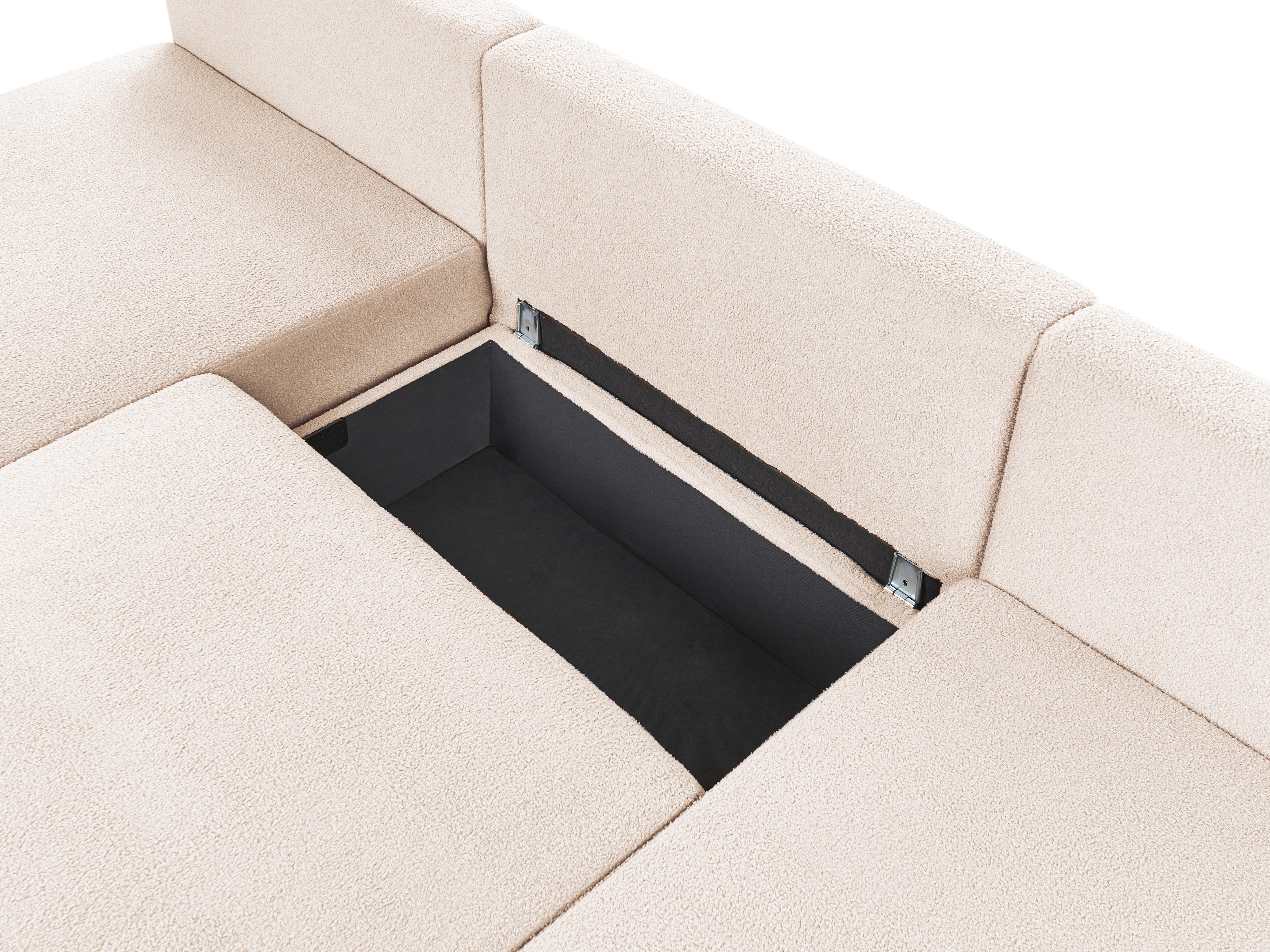 Modulaire U-vormige bank NERBO Bouclé Beige