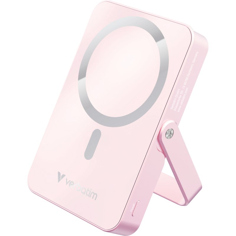Verbatim Charge 'n' Go Magnetic Wireless Lithium Polymère (LiPo) 10000 mAh Recharge sans fil Rose