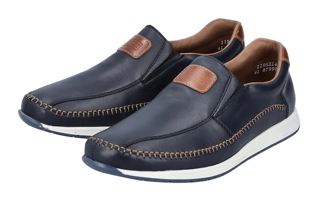 Rieker Slipper  Sommerschuh, Schlupfschuh, Freizeitschuh mit aufwändiger Rahmennaht