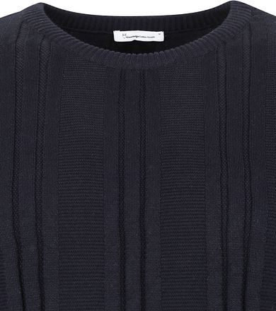 KnowledgeCotton Apparel Trui Donker Blauw 80654-1001 kopen