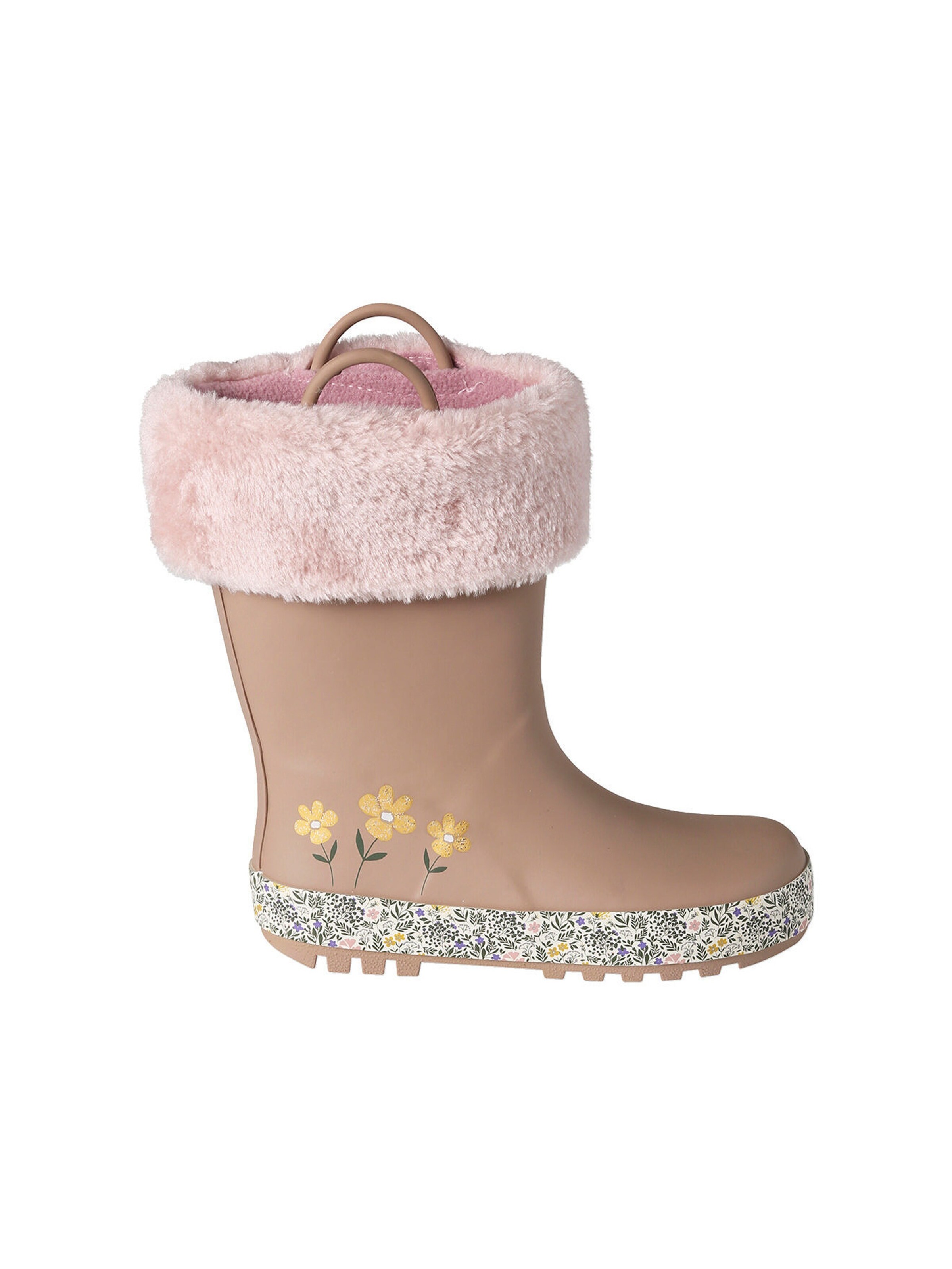 Vertbaudet Warme Kinder Gummistiefel rosa