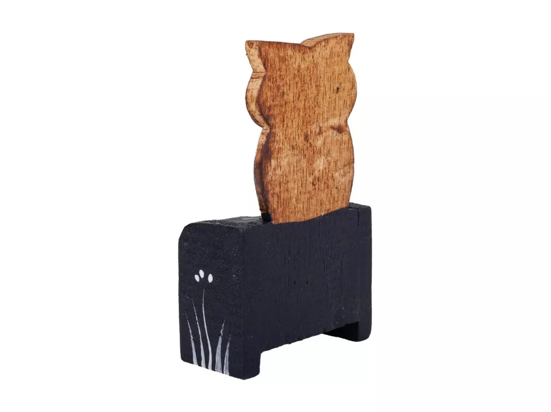 Calendrier en bois marron 7x4x9h