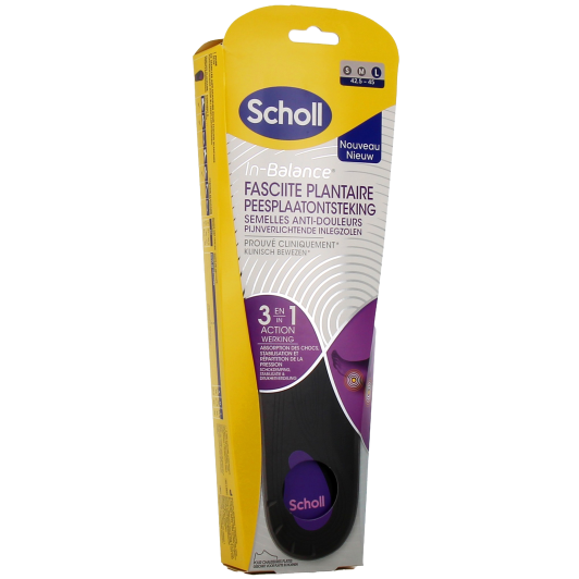 Scholl semelles fasciite plantaire - Réduction des douleurs