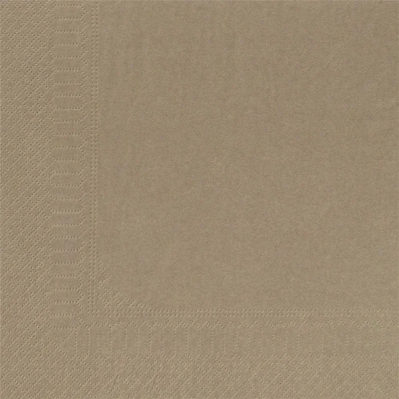 CGMP - Serviette de table 39x39 - Ouate - Argile taupe - x1800