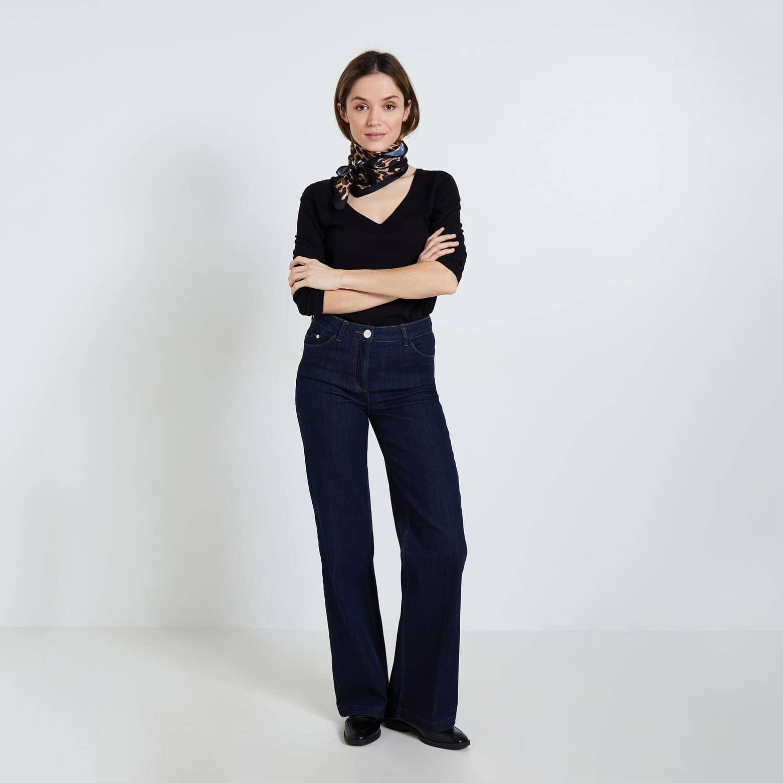 Tshirt col V femme