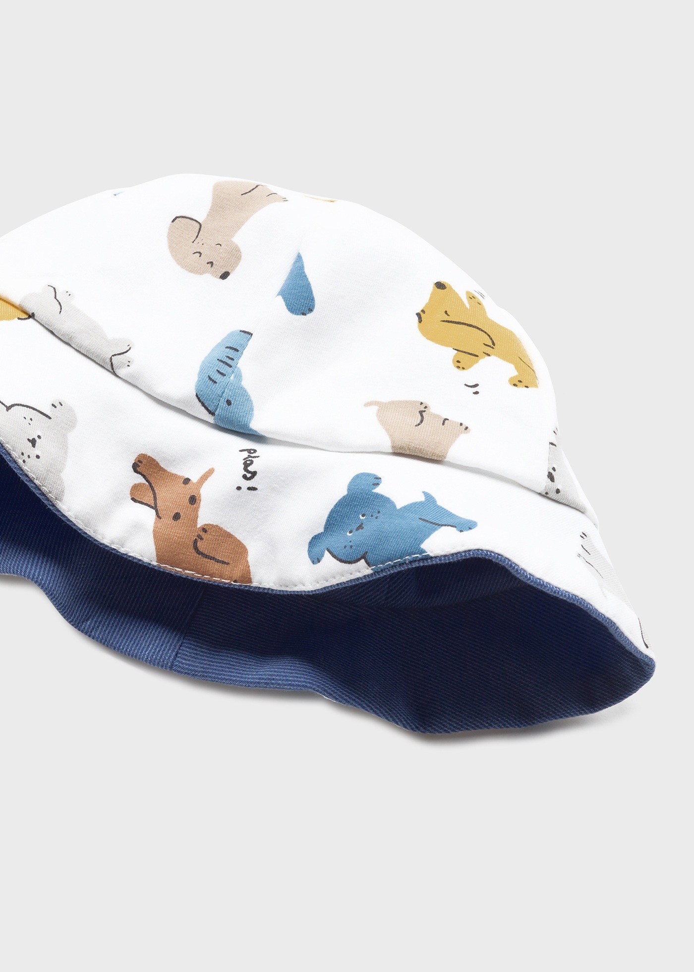 Macacão de algodão sustentável com gorro para recém-nascido