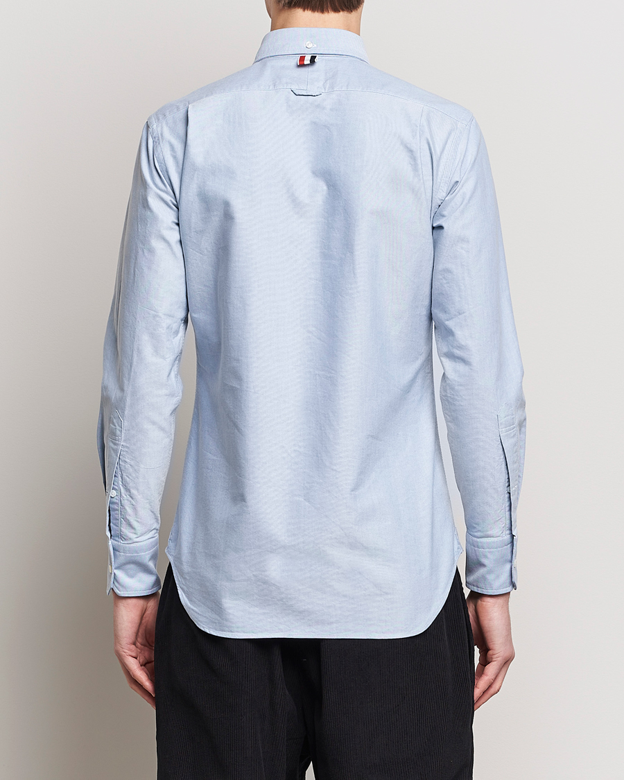 Thom Browne Contrast Placket Oxford Shirt Light Blue