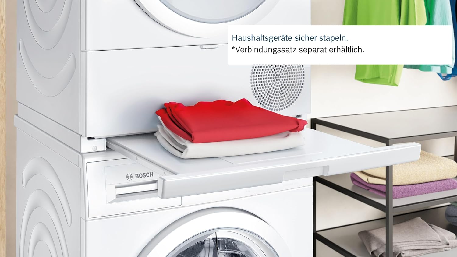 Bosch WQG233D21 Serie 6, Wärmepumpentrockner 9 kg, Schnell-Trocknung, Halbe Beladung Option, mit Feuchtesensorik, Easy Clean Filter, Sensitive-Drying Gewebeschonend, Trommelreversierung, Weiß