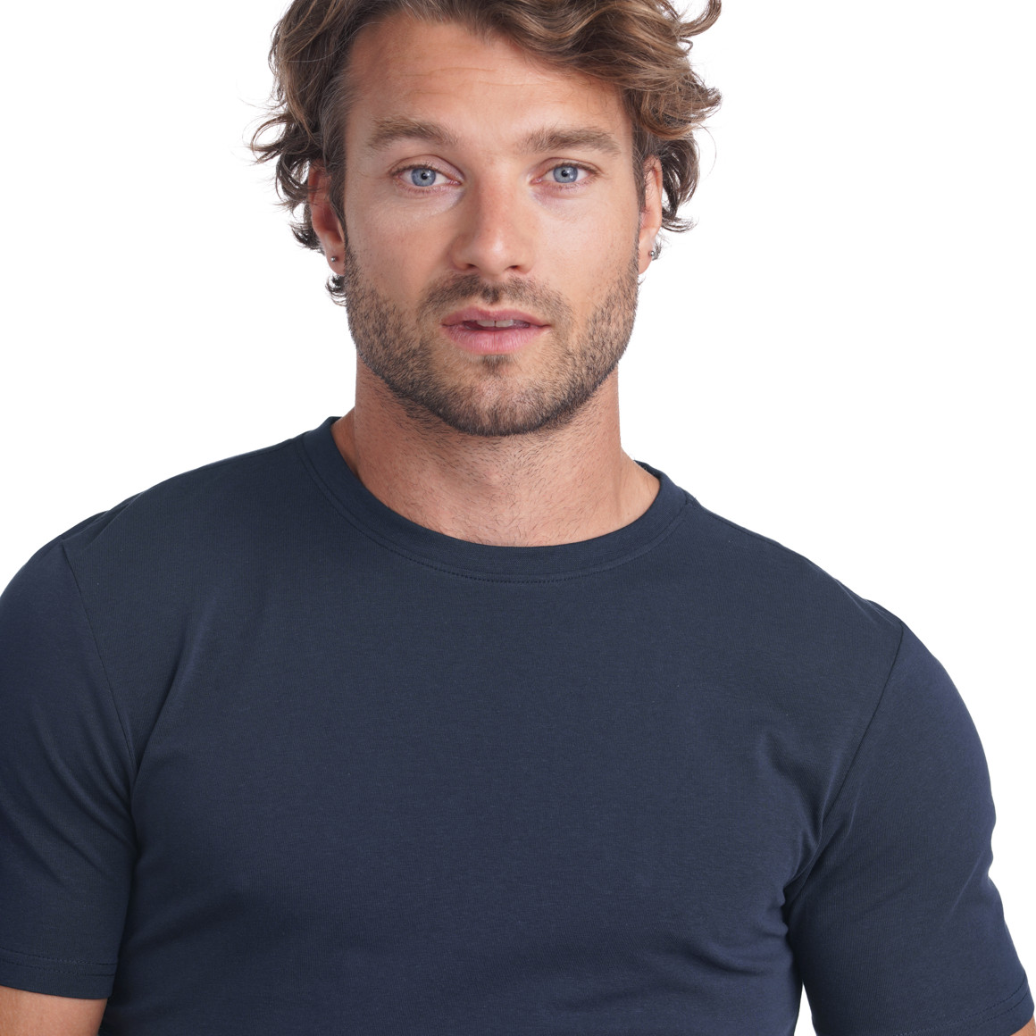 VanVaan Herren T-Shirt im Basic-Look dunkelblau