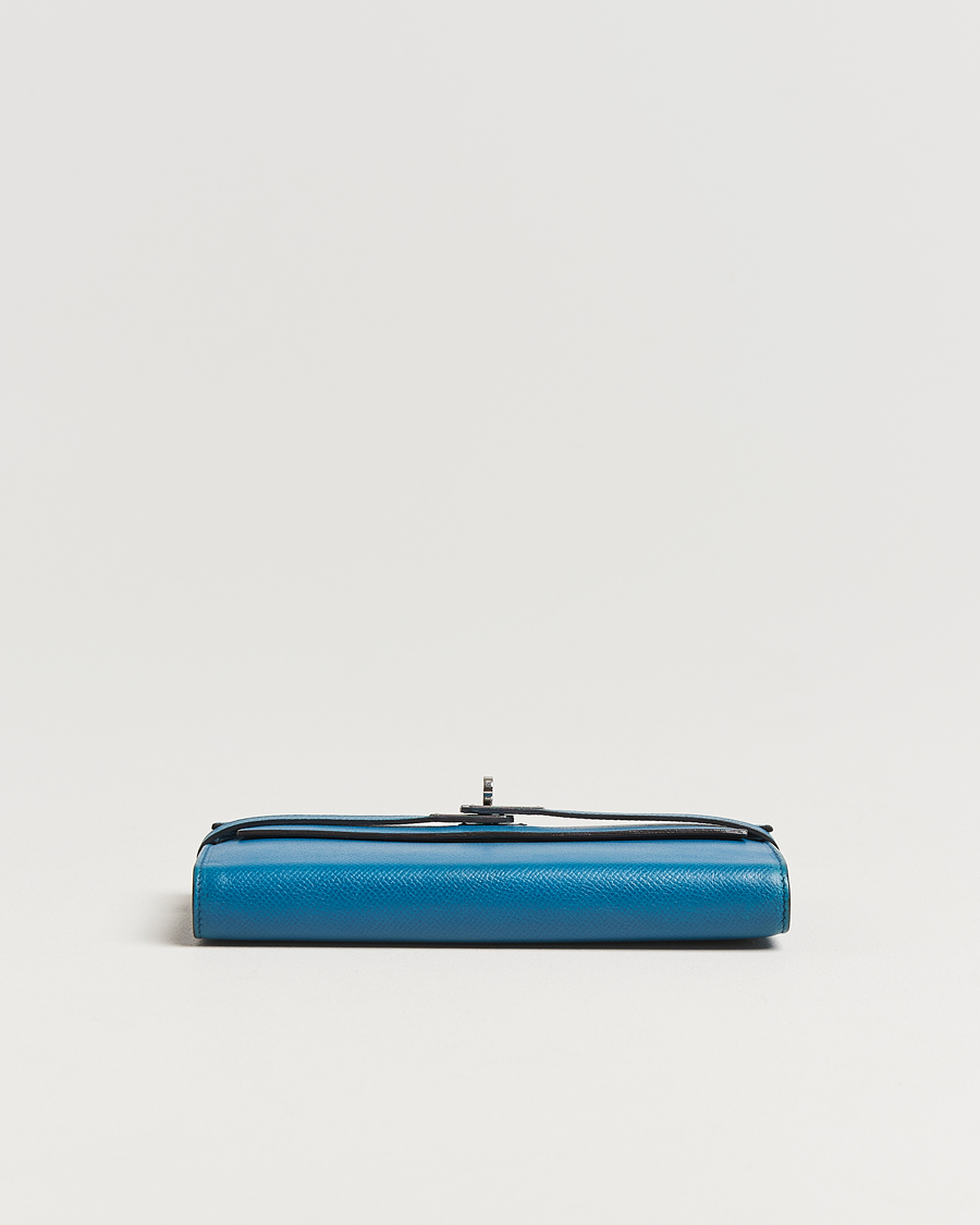 Hermès Pre-Owned Kelly Wallet Epsom Leather Blue