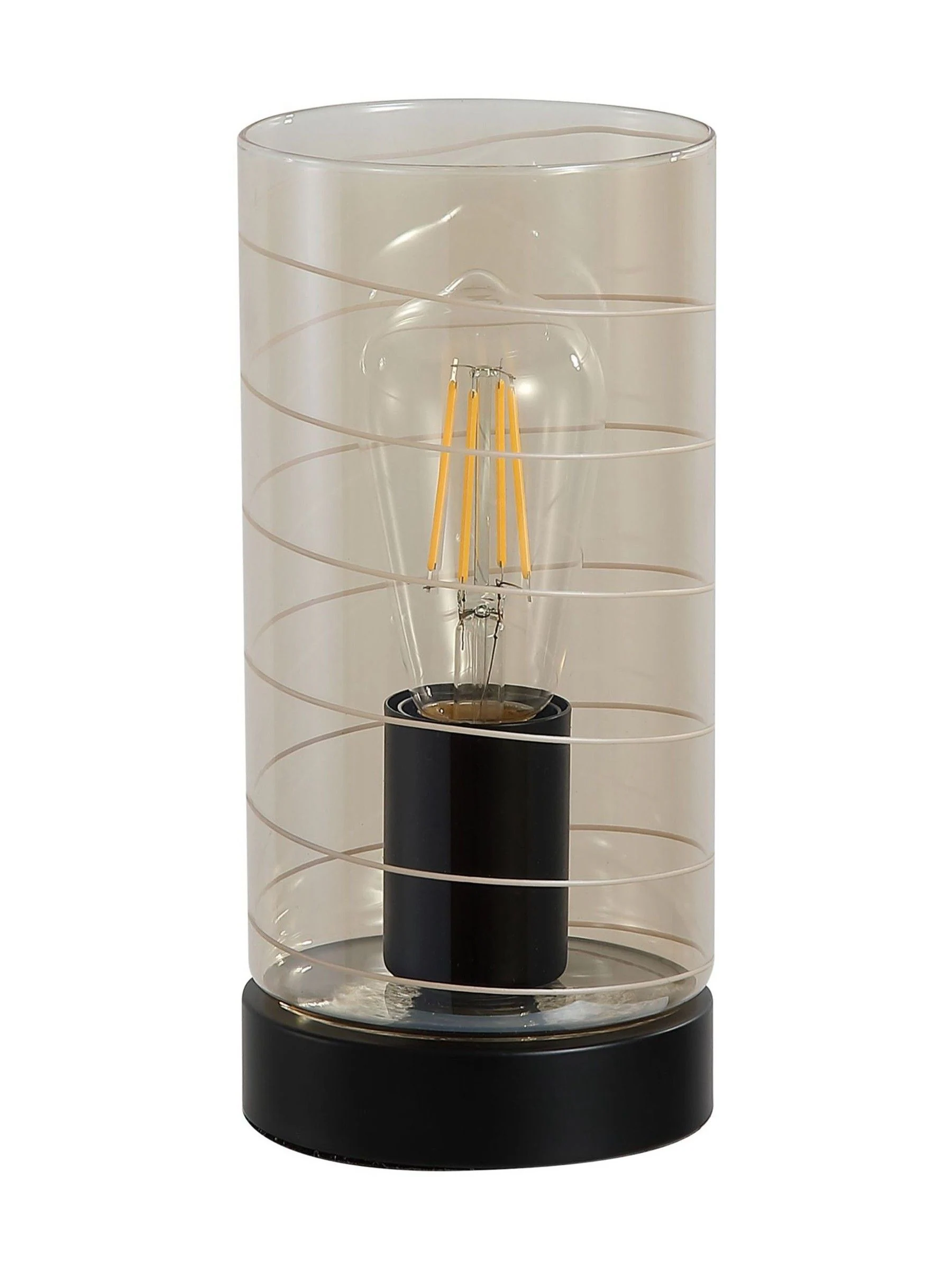 Searchlight 1 Light Glass Table Lamp
