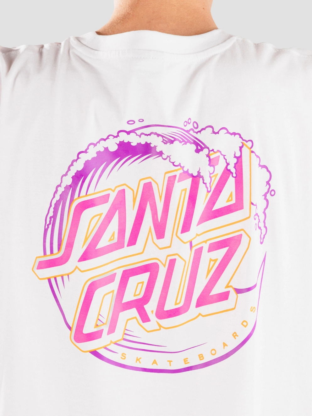 Santa Cruz Vacant Wave Dot T-Shirt white