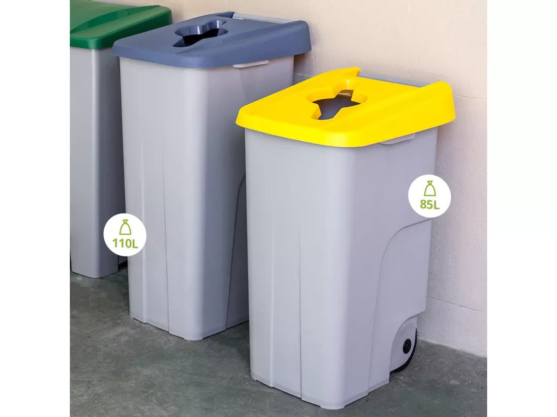 110-litres Récipient de recyclage ouvert - Brown, L42 P 57 H88
