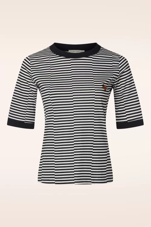 Mademoiselle YéYé Daily Solution t-shirt in zwart en wit