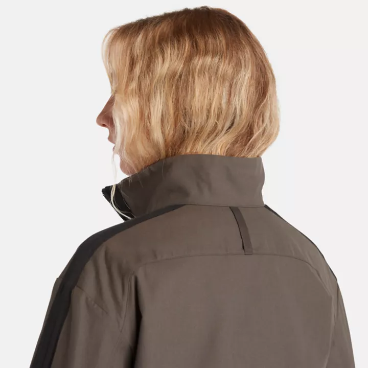 Blouson Timberland  x Icebreaker en mérinos et coton pour femme en gris foncé