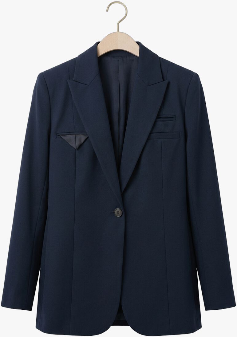 donkerblauwe haute l'amitié blazer premiere single blazer