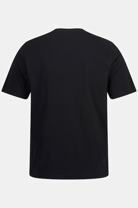 T-Shirt, Halbarm, Brustprint, Rundhals