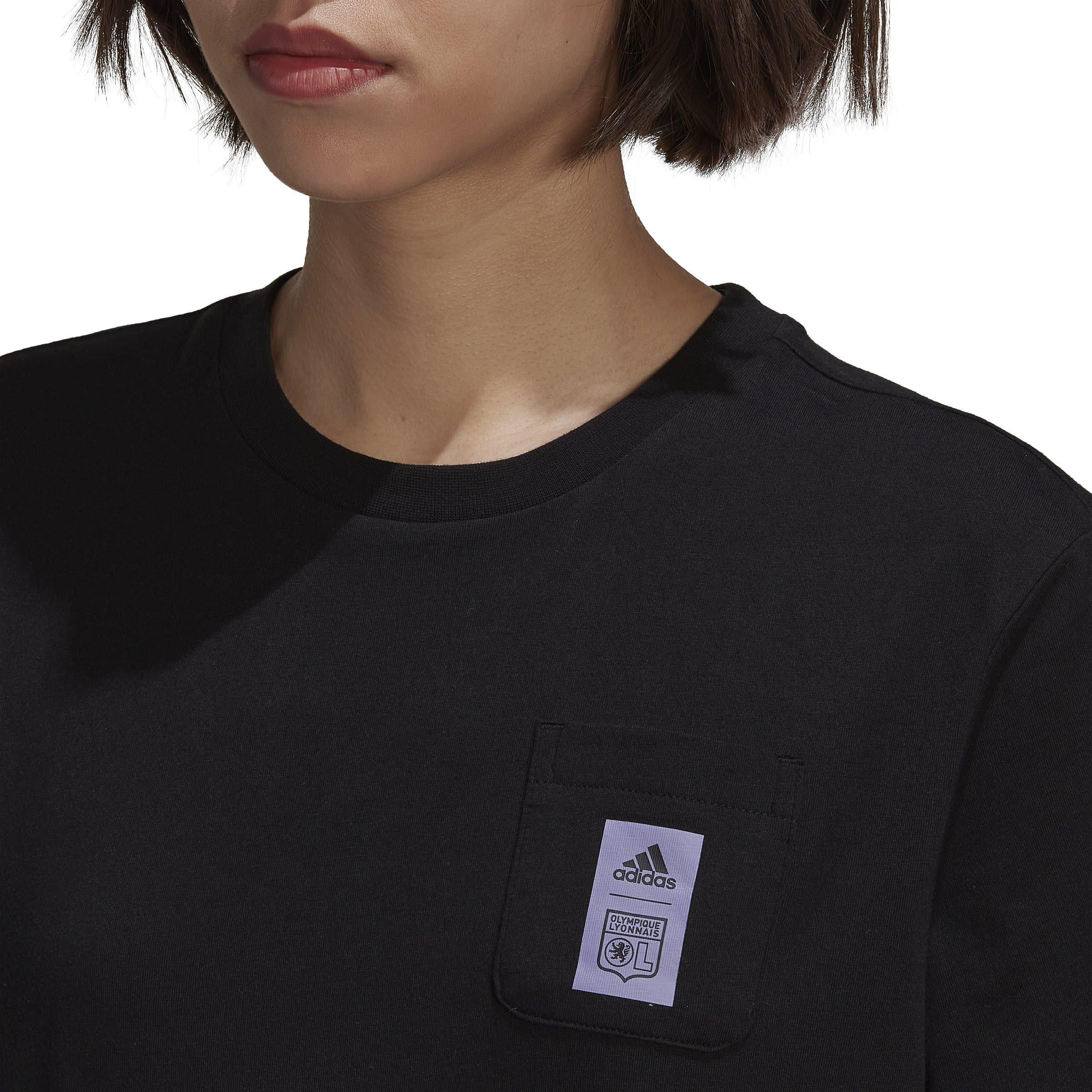 adidas Olympic Lyonnais T Shirt 2022 2023 Womens