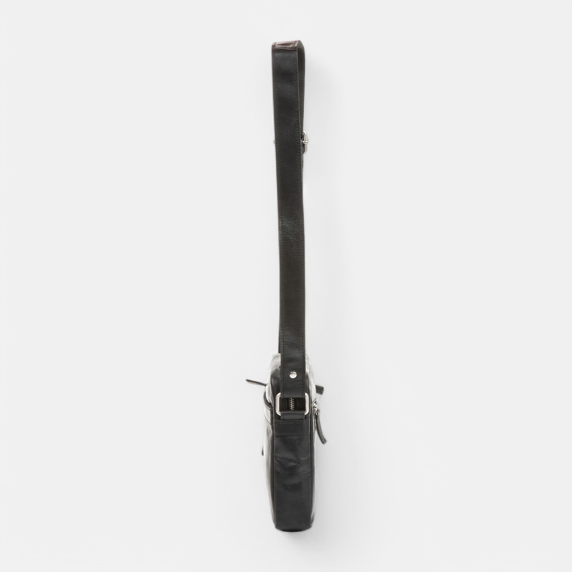 Sac homme en cuir noir