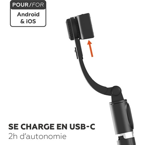 Stabilisateur Mobility Lab Stabilisateur 3 en 1 Noir pour smartphone