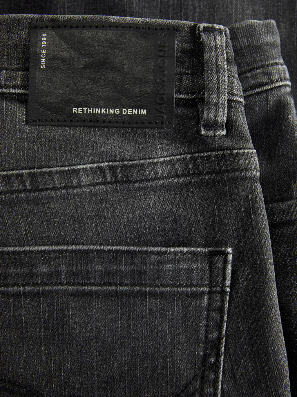 JACK & JONES regular fit jeans JJICLARK JJLEON grey denim