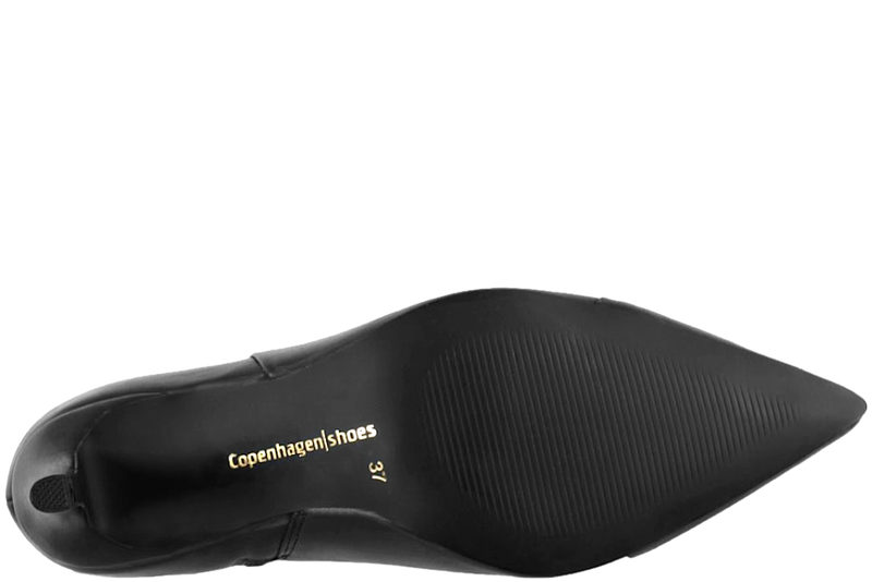 COPENHAGEN SHOES STYLISH STØVLE I SORT GLAT SKIND
