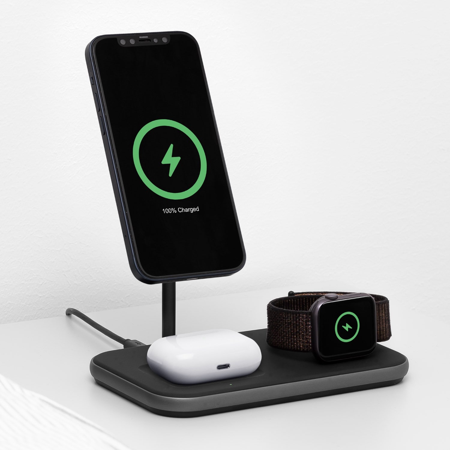 Linocell Premium 3-in-1 Ladestasjon med Magsafe-kompabilitet