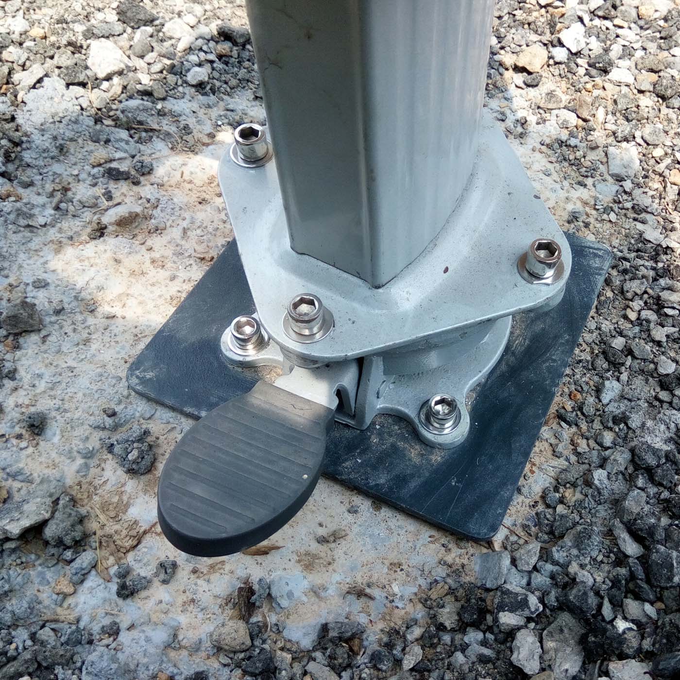 Bodenhülse MCW-A96, Bodenanker Schirmständer, Ø 49mm z.B. für Luxus-Ampelschirme