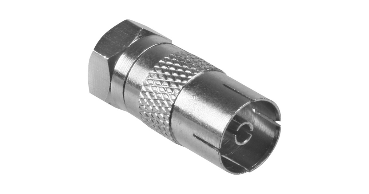 goobayAdapter F-Stekker naar Coax-aansluiting  (Zilver)