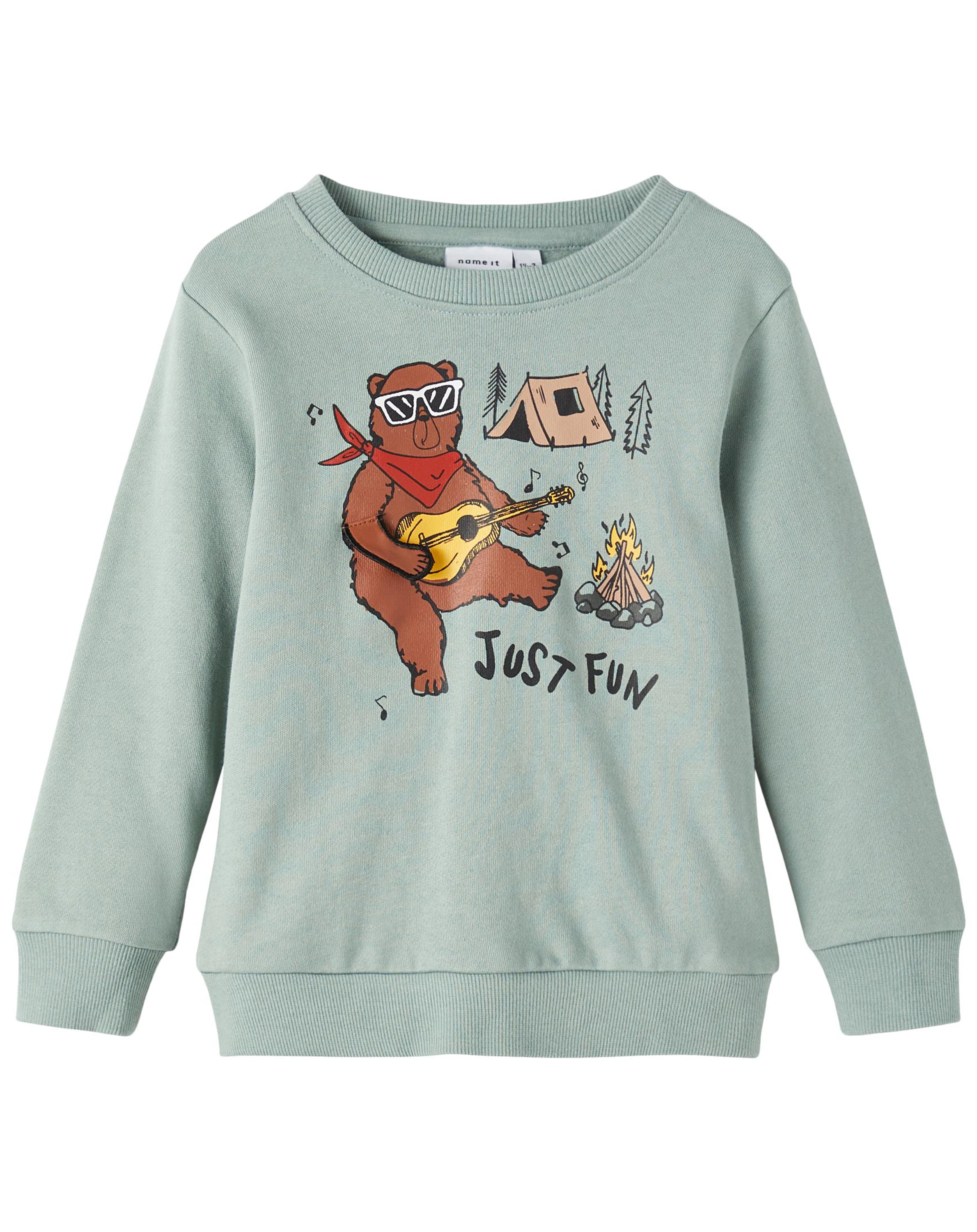 Sweatshirt NMMORM LIGHT in iceberg green