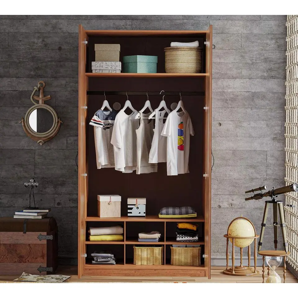 Black Pirate 2-deurs kledingkast piraten
