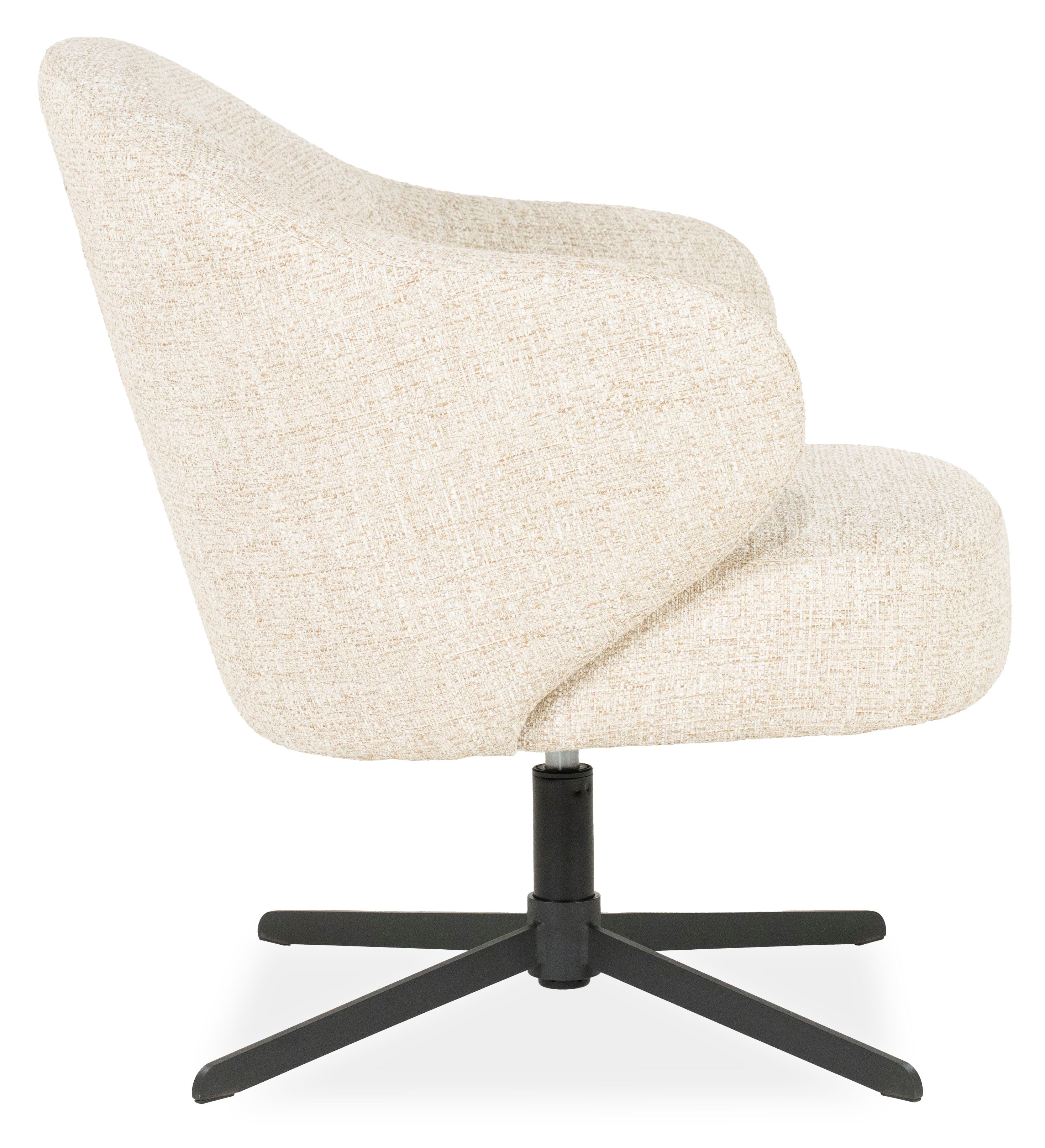Draaifauteuil 96348 beige Connor B74.5 x D77 x H78.5 cm