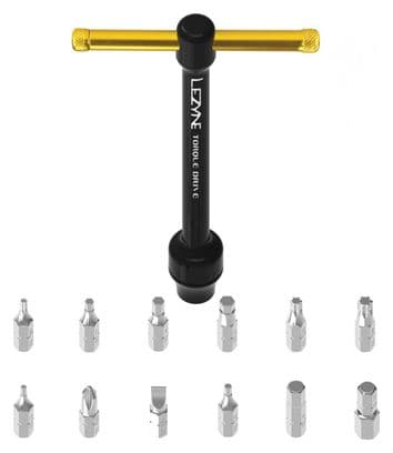 Coffret Clé Dynamométrique Lezyne TORQUE DRIVE Noir Or