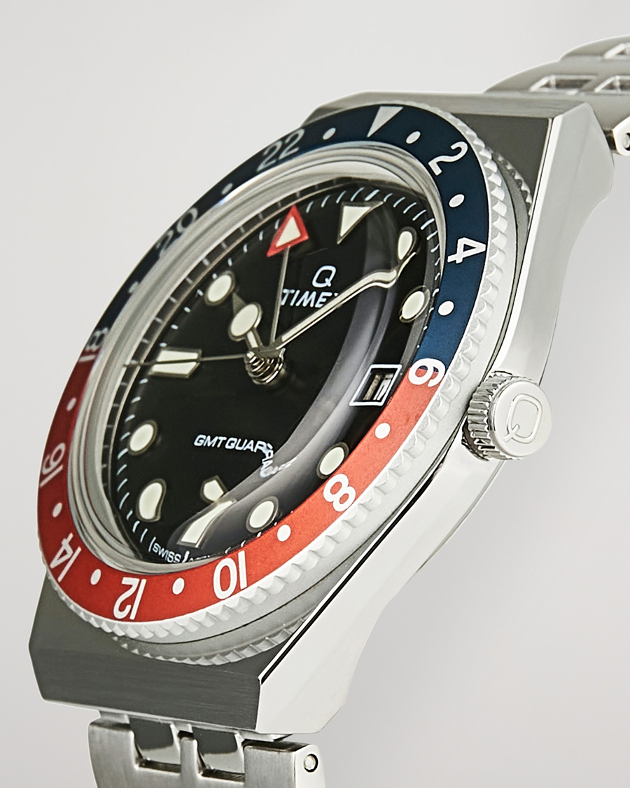 Timex Q Diver GMT 38mm Navy/Red