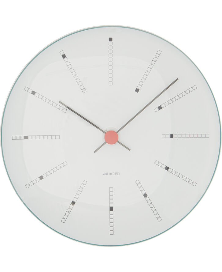 Arne Jacobsen Clocks AJ bankers væg-ur 21 cm. Hvid
