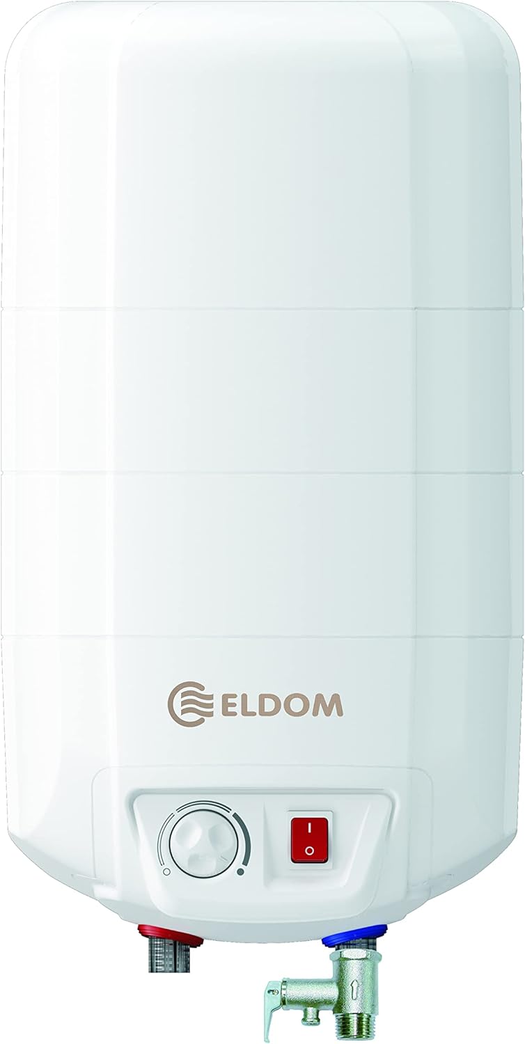 Eldom 72326NMP Warmwasserspeicher/Boiler 15L Übertisch druckfest, 230V, Weiß, XS