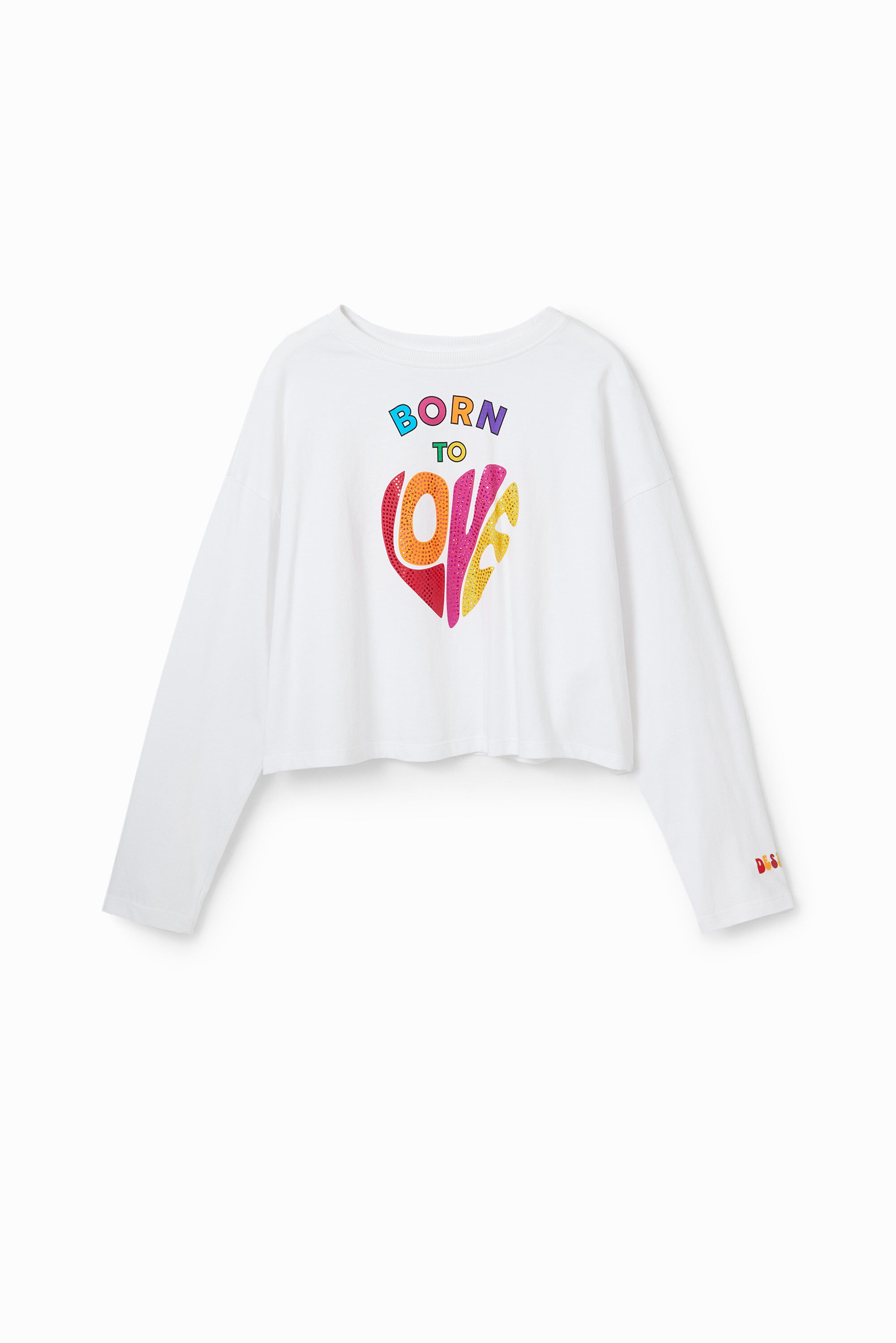 Camiseta cropped Love