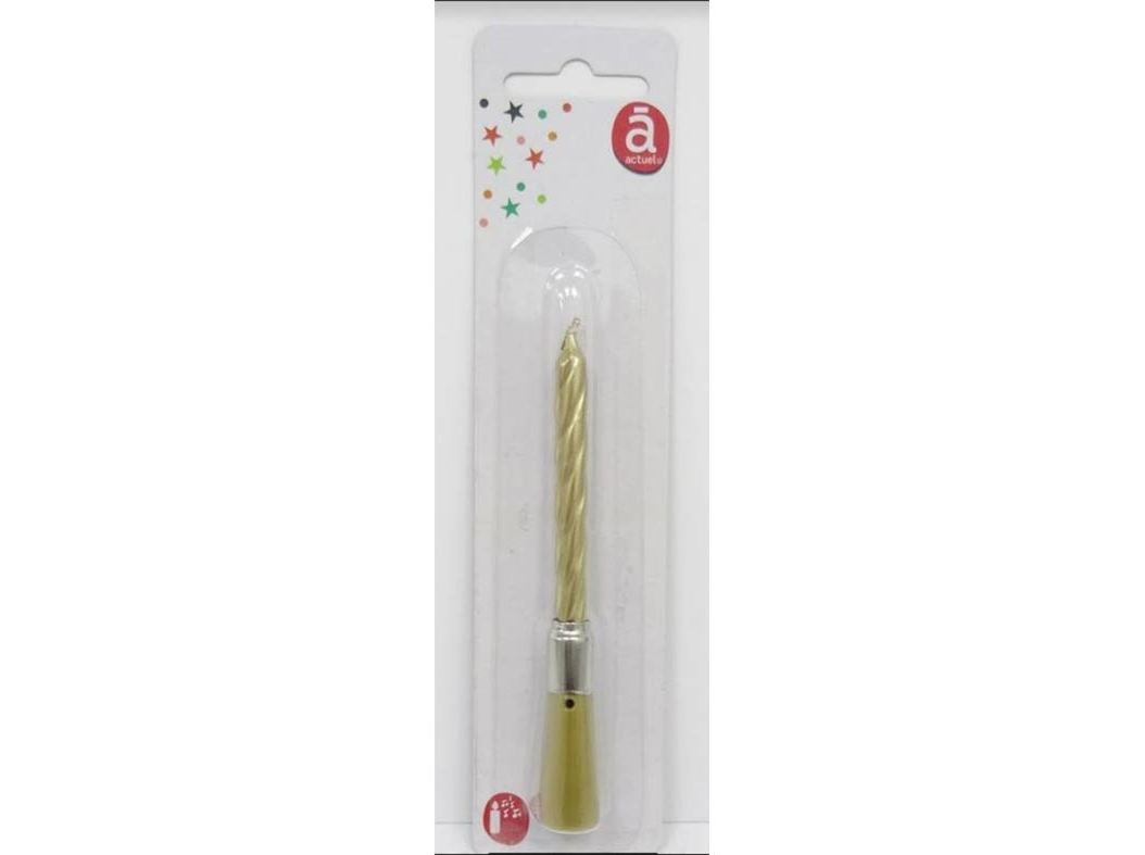 VELA DE ANIVERSÁRIO ACTUEL MUSICAL DOURADO