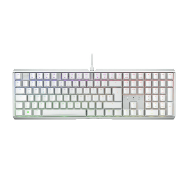 Cherry Xtrfy Gaming-Tastatur »MX 3.1 RGB WHITE / DE« (ergonomische Form) Konfigurierbare Beleuchtung